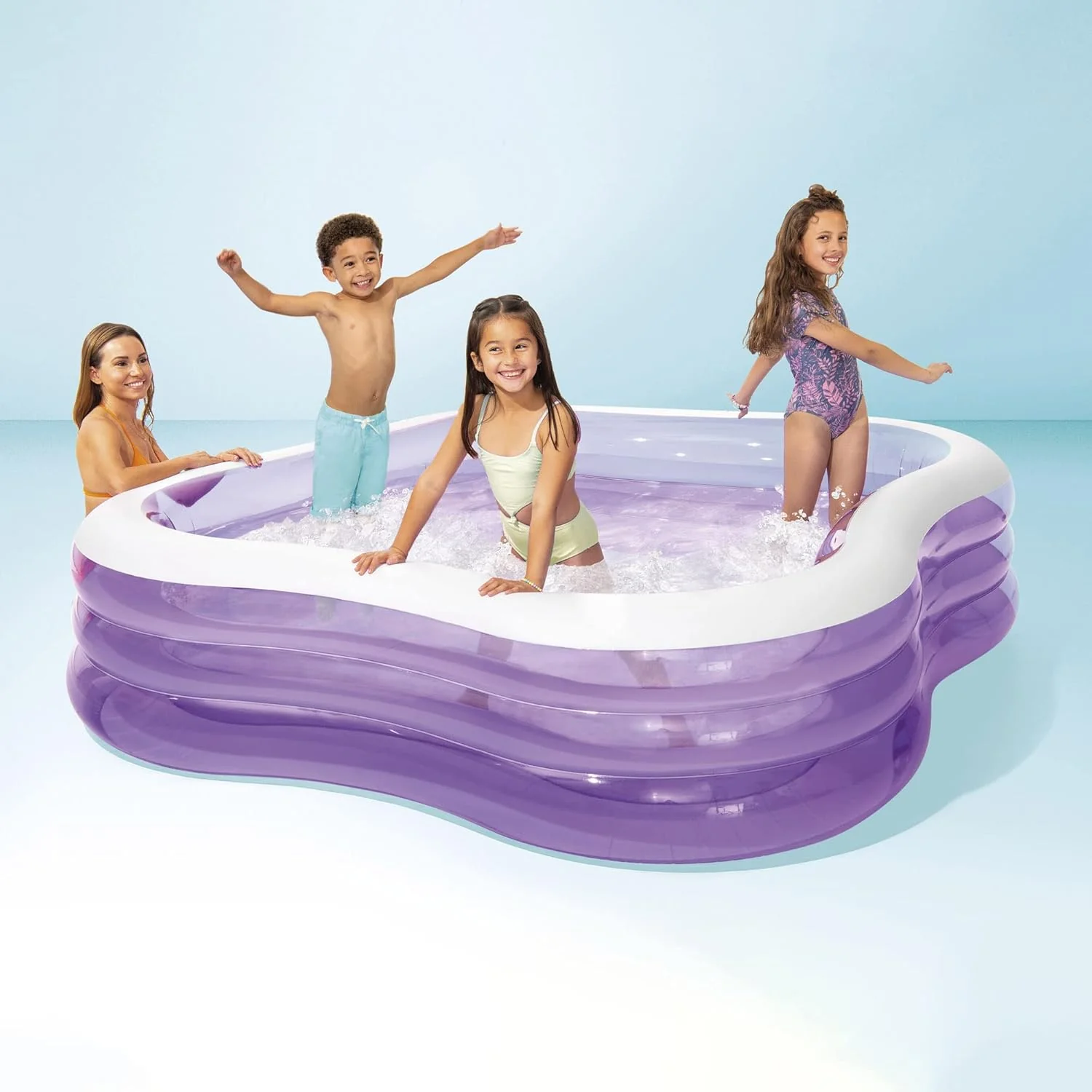 Intex Wave Swim Center Pool, Multicolor, 2.29 M*2.29 M* 56 Cm - Image 4