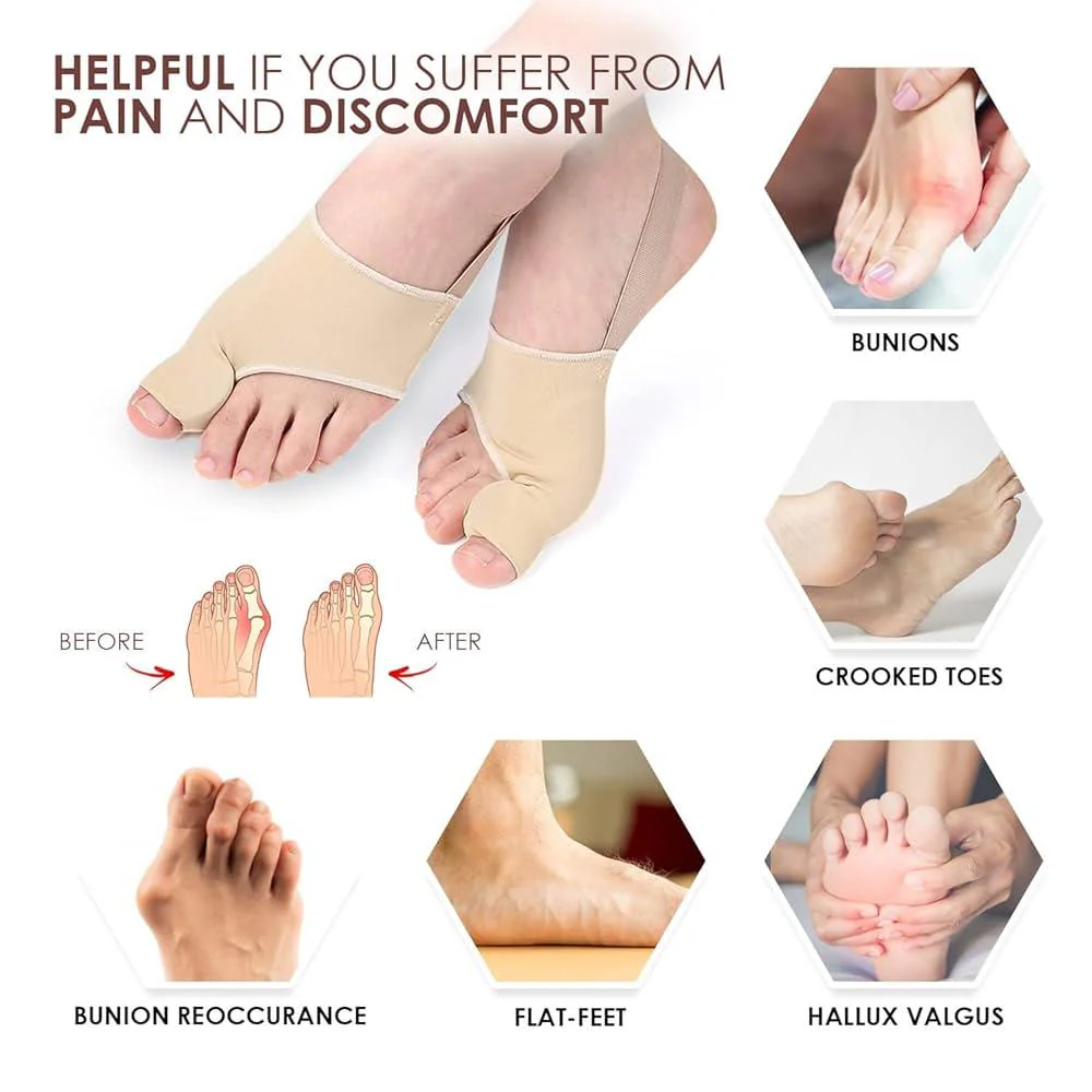 Italo Bunion Support, Gel Ball of Foot Cushion Bunion Supporter, 83% Polymide-17% Elastane - Image 2