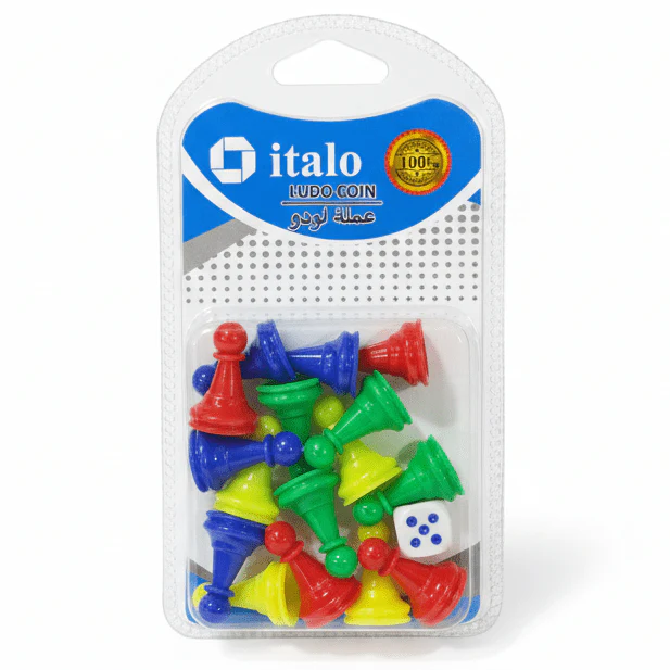 Italo Ludo Coin Set – 17 Pieces (Small)