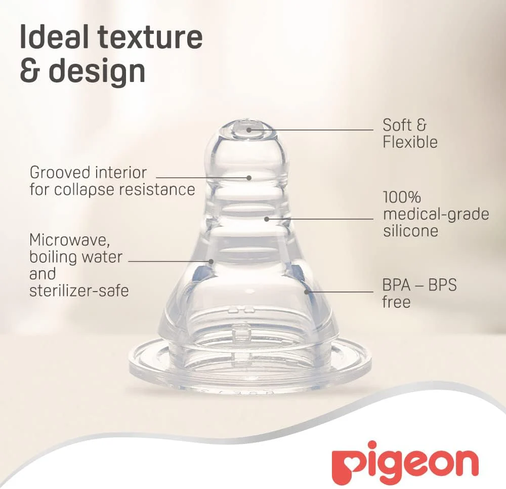 Pigeon Flexible Nipple Blister, Clear, Small, Pack of 2 - Image 5