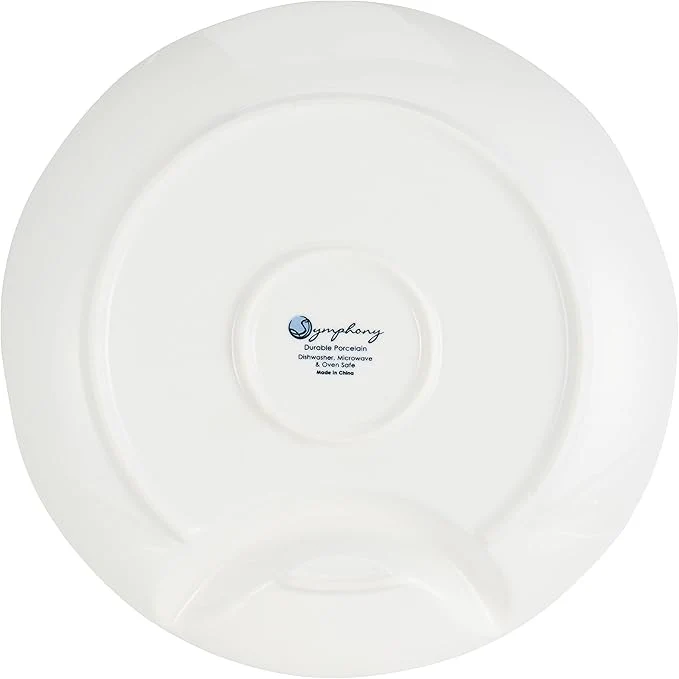 Symphony Round Plate White Ceramic Tile – 2" Round, 2.3 cm Thickness - Image 5