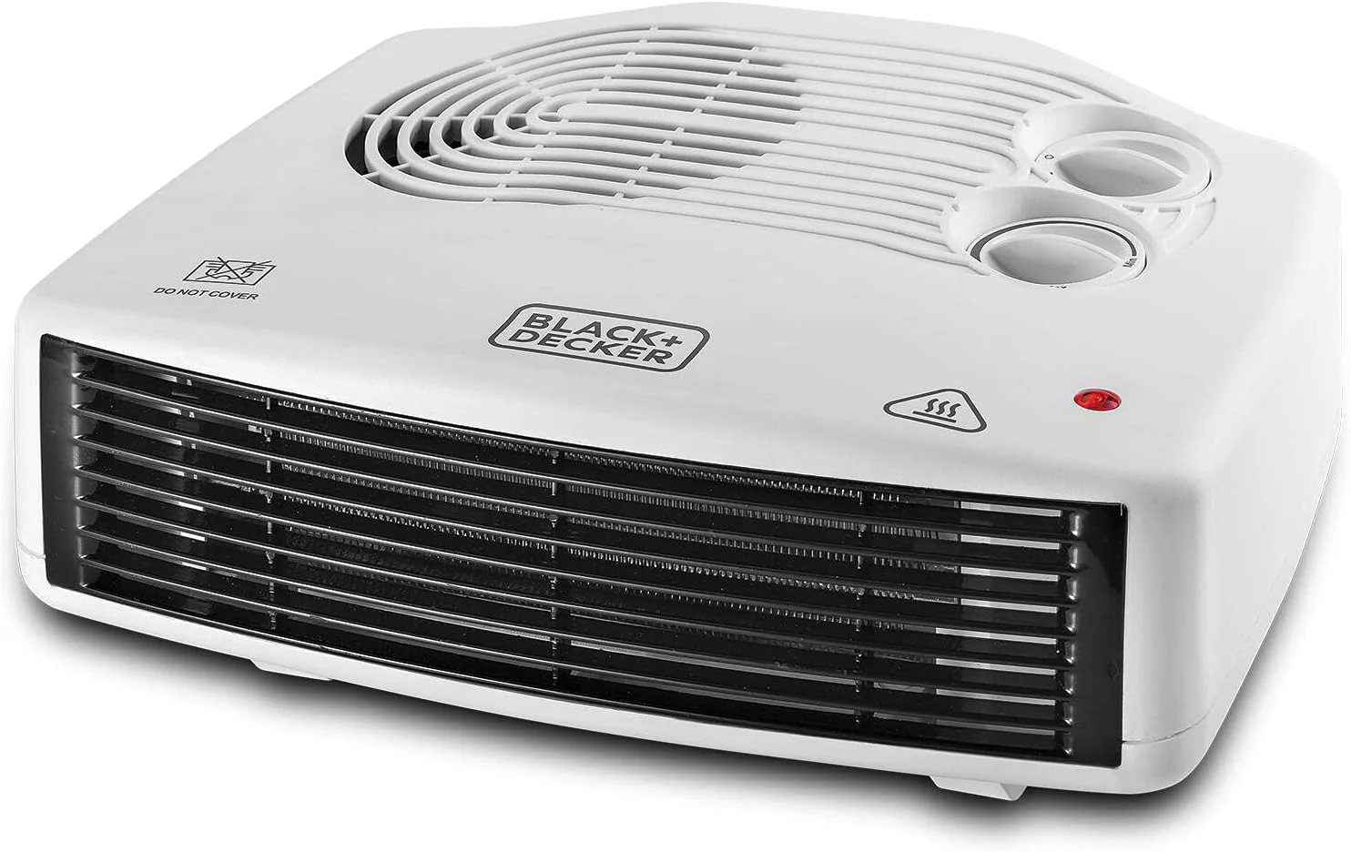 Black+Decker 2400W Horizontal Fan Heater, White, Hx230-B5