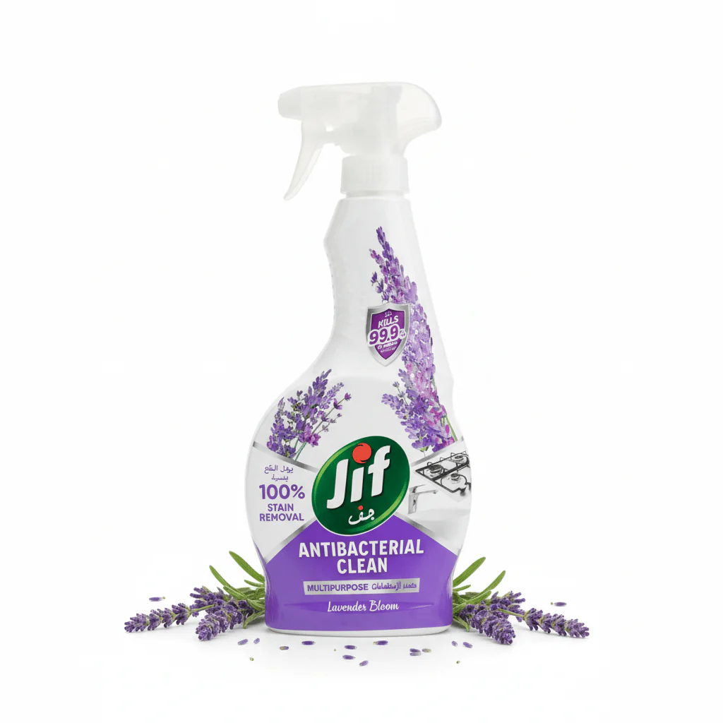 Jif Antibacterial Clean Multipurpose Lavender Spray-470ml