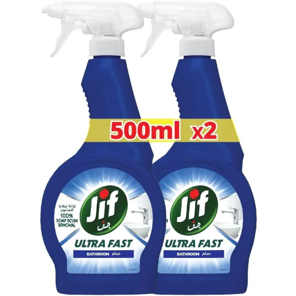 Jif Ultra Fast 100% Soap Scum Removal Bathroom Cleaner-500ml Pack Of 2