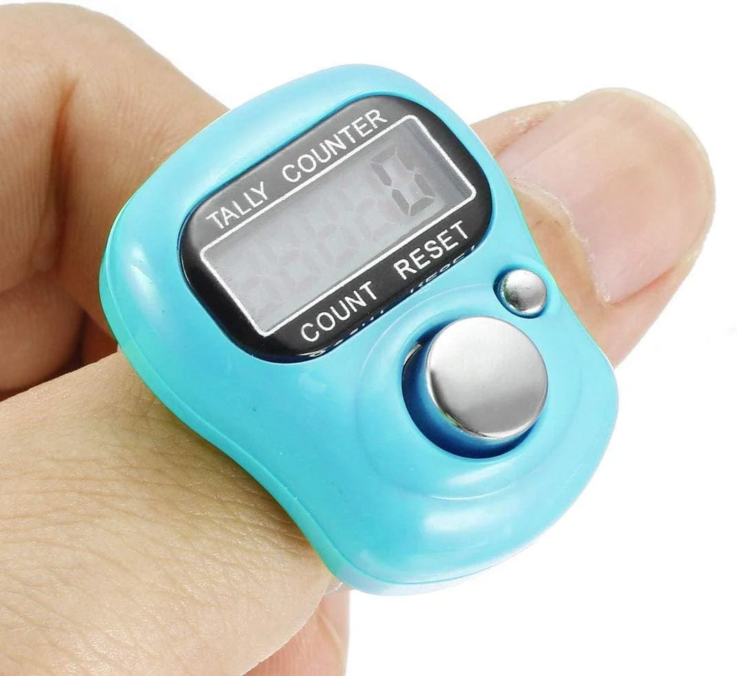 Jixin Classic Digital Finger Tally Counter – Mixed Color Selection - Image 2
