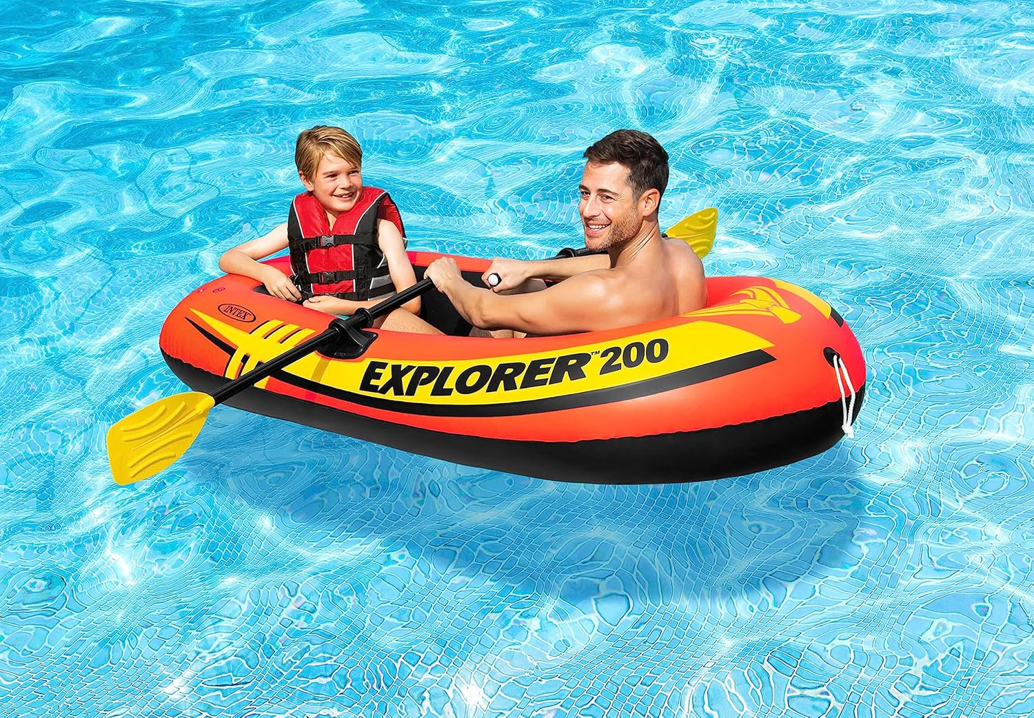 Intex Explorer Inflatable Boat Set – 2-Person with Oars & Pump | 185×94×41 cm - Image 4