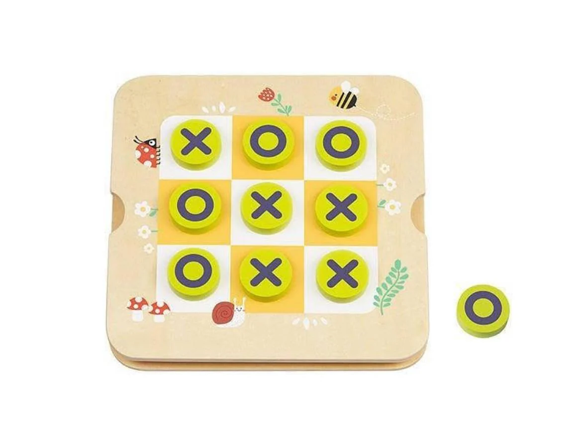 Joodi 17pcs Wooden 2-in-1 Set- Memory Game & Tic Tac Toe - Image 2