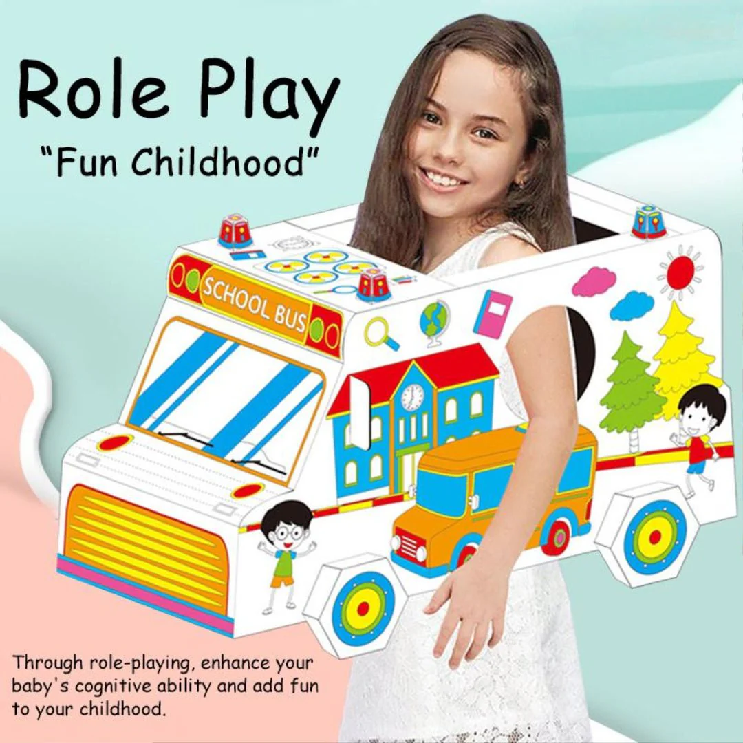 Joodi Graffiti Transport Cardboard Cosplay DIY Set, Role Playing, Develop Intelligence - Image 3