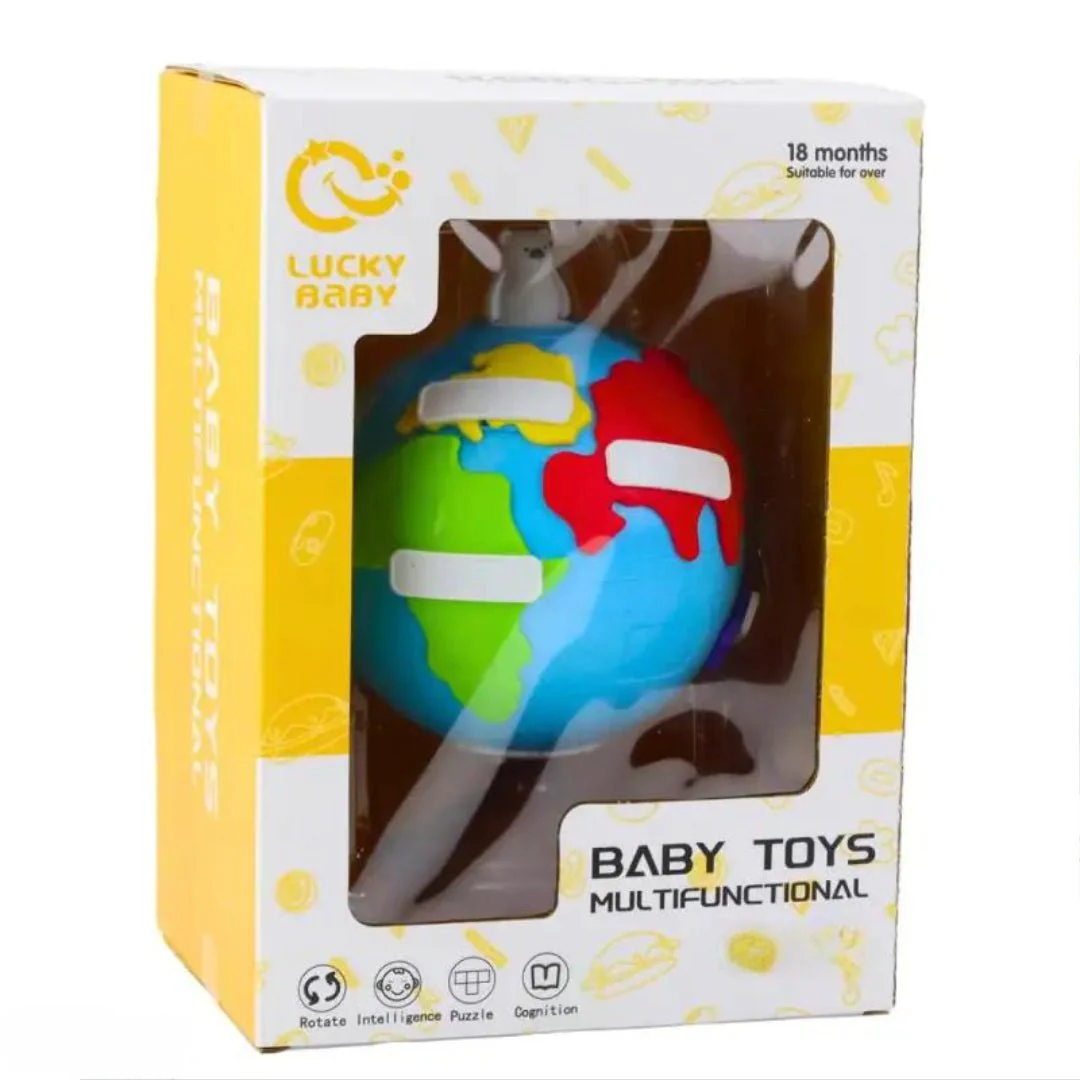 Joodi Kids Multifunction Globe Toy, Rotate-Intelligence-Puzzle-Cognition - Image 3
