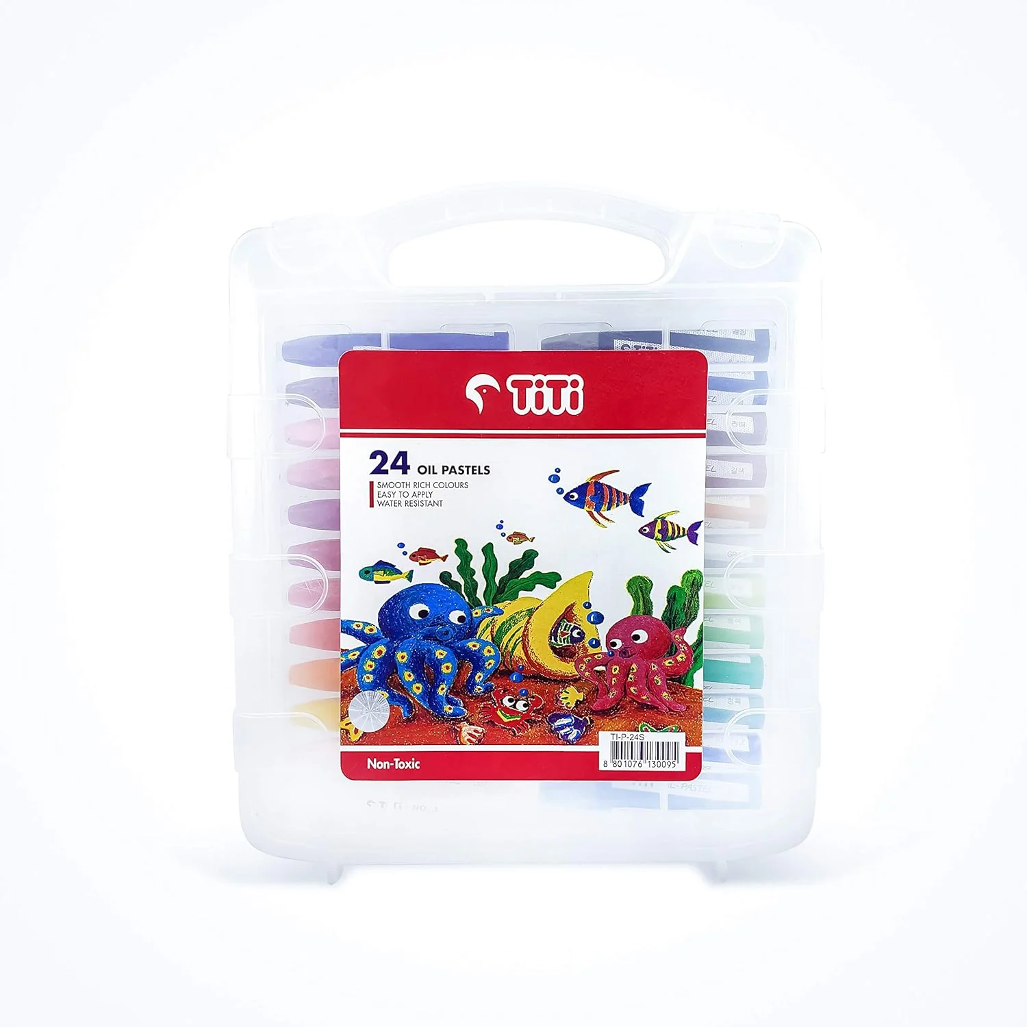 Joytiti Oil Pastels 24 Color 75MM Hexagonal In PP Case - Image 2