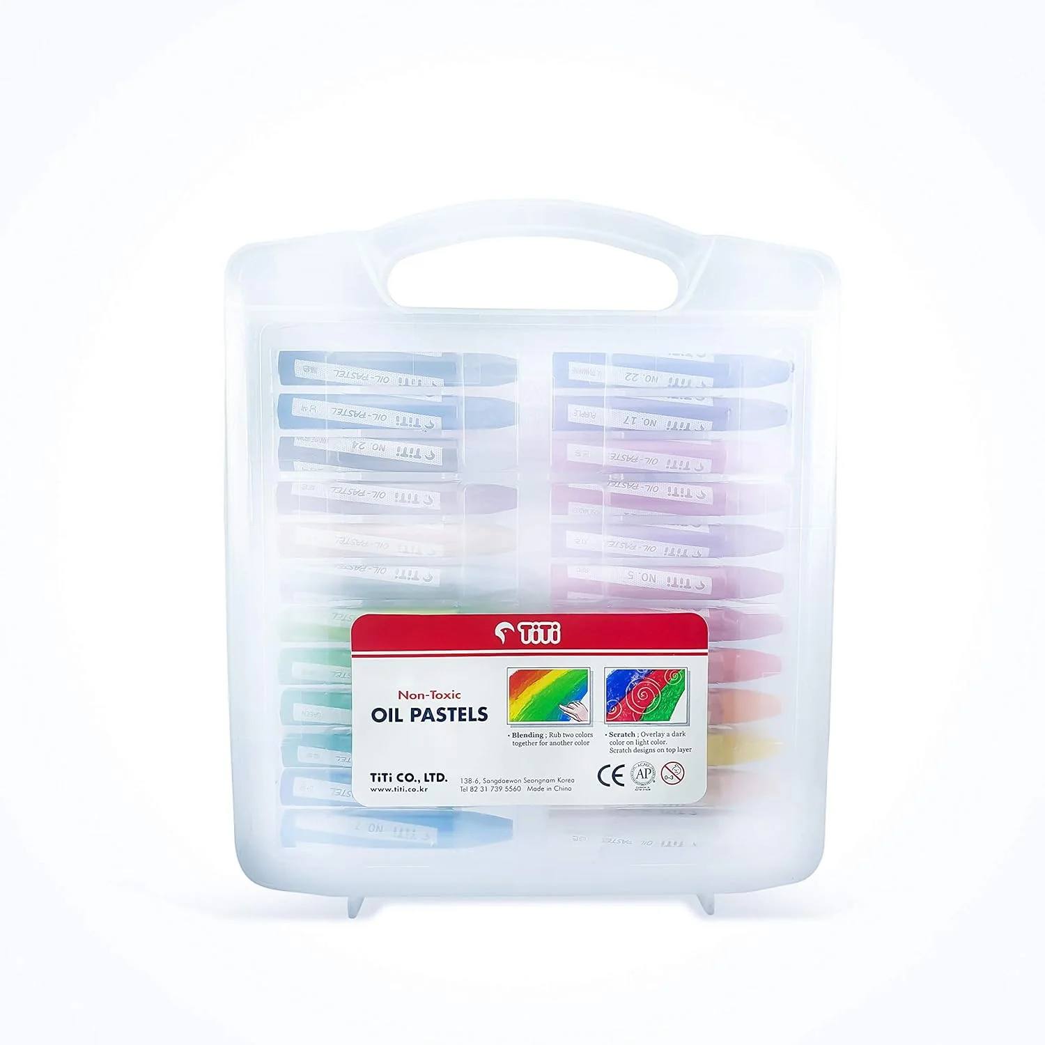 Joytiti Oil Pastels 24 Color 75MM Hexagonal In PP Case - Image 4