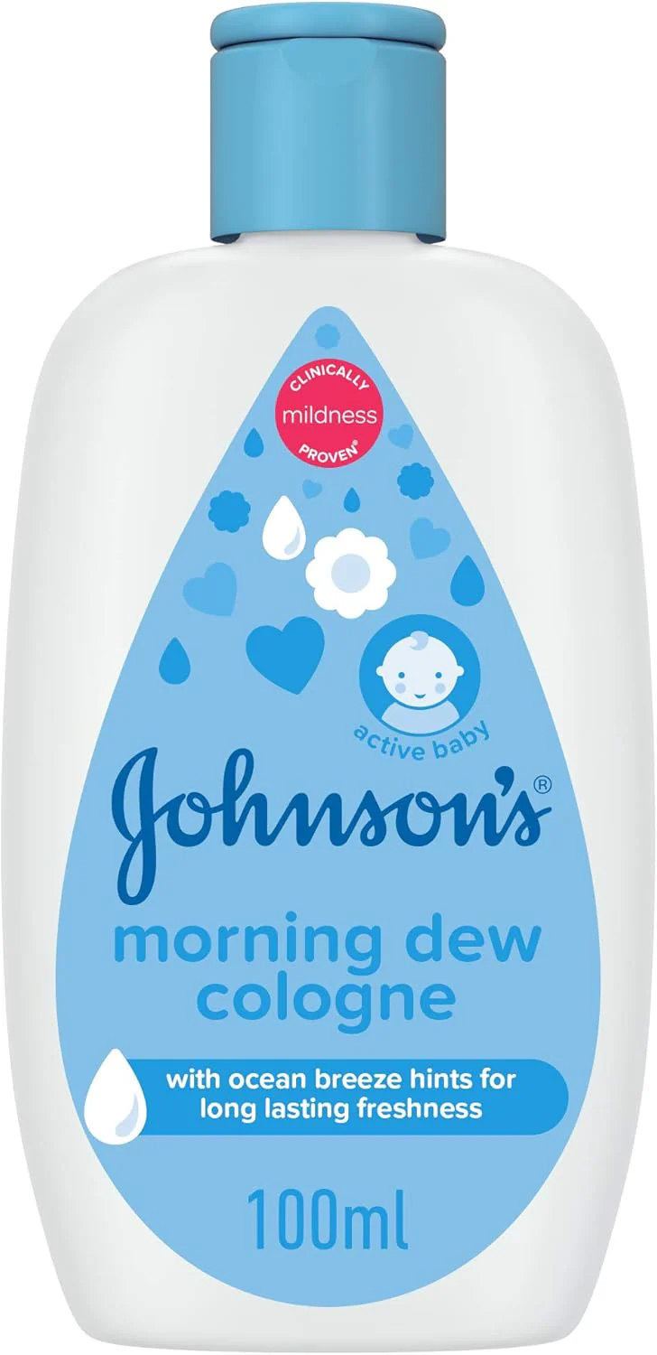 Johnson's Baby Cologne Morning Dew 100ml – Gentle & Refreshing Scent for Babies