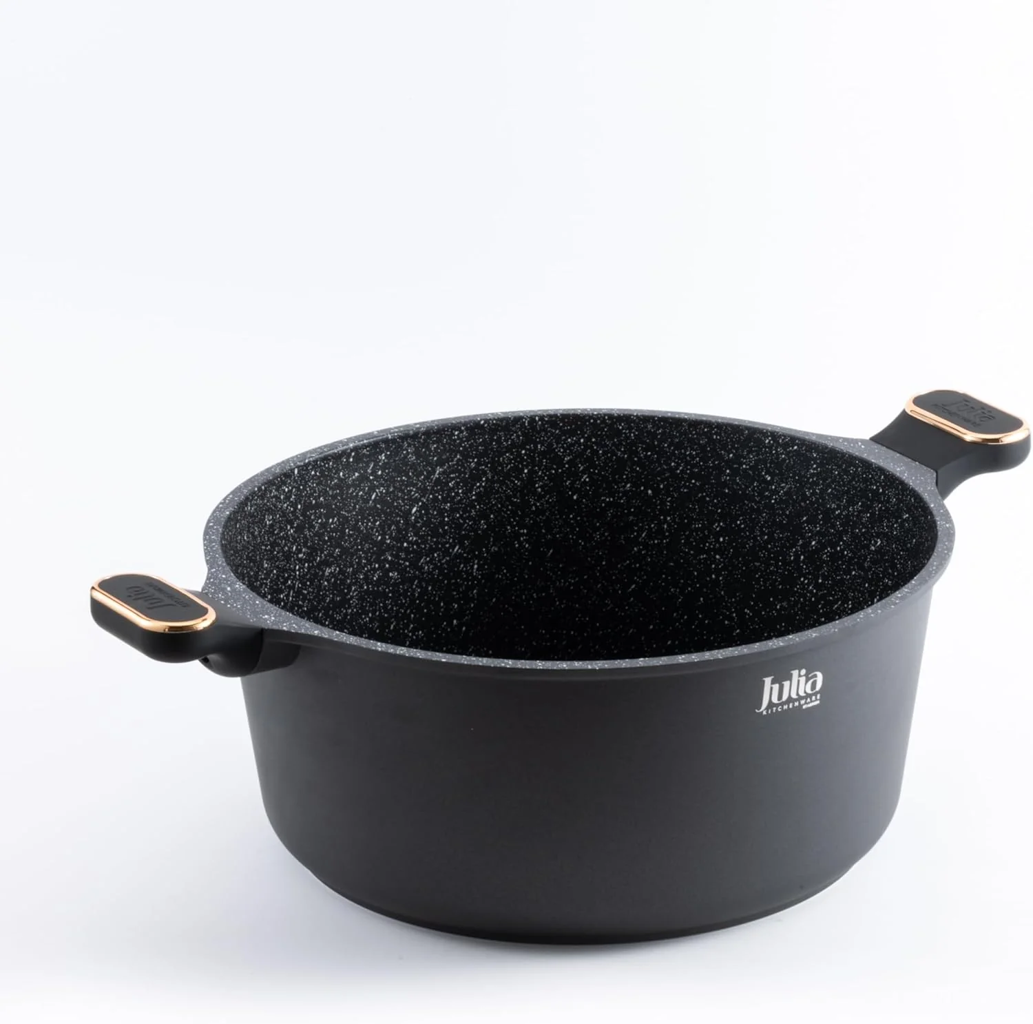 Julia Non-Stick Casserole With Lid 28cm-Black - Image 3