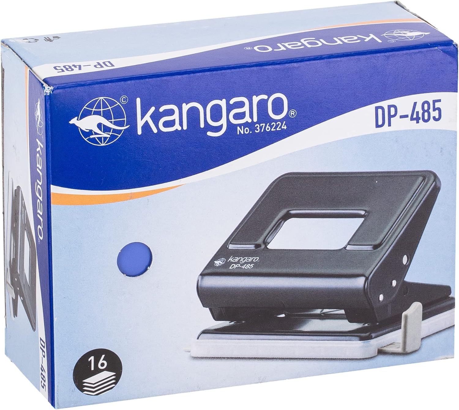 Kangaro DP-485 2-Hole 16 Sheet Paper Punch â€ŽPlastic Metal - Image 2