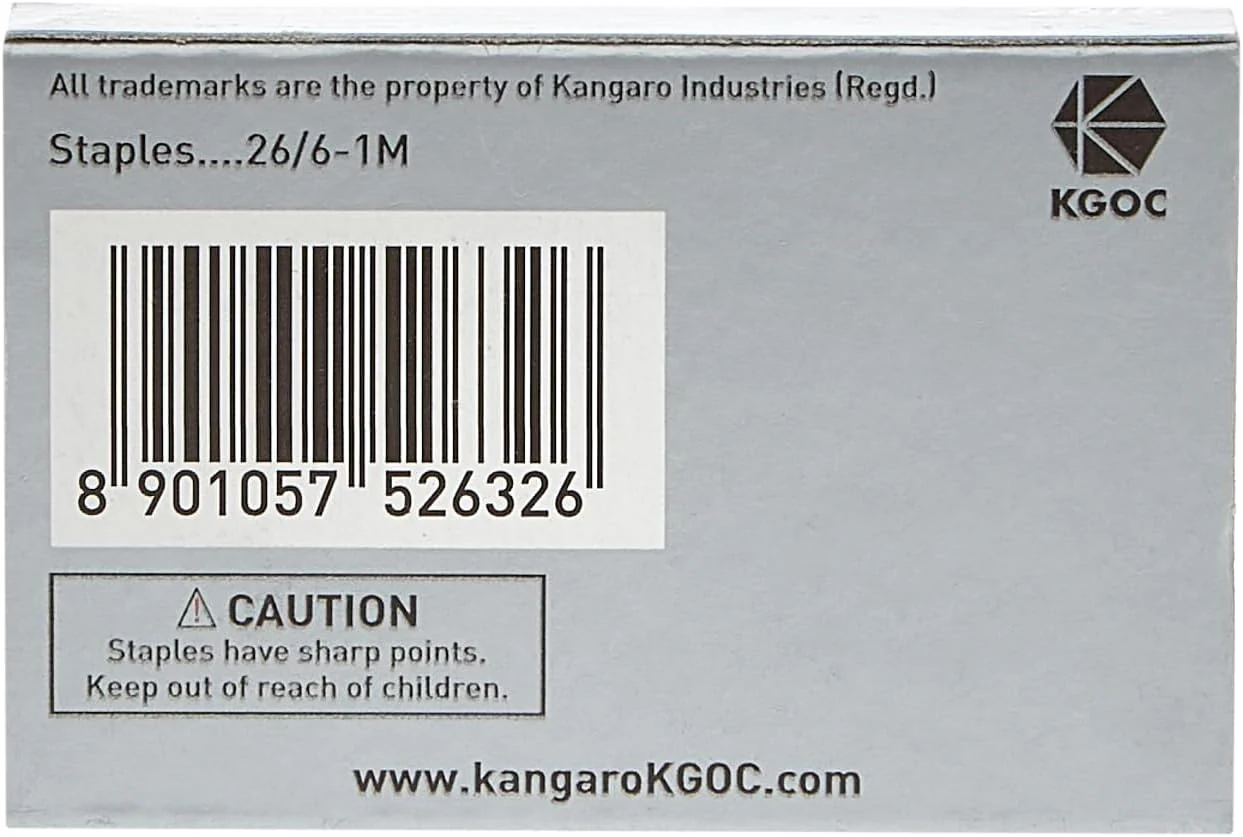 Kangaro Staple Pins 26/6 1000pcs - Image 3