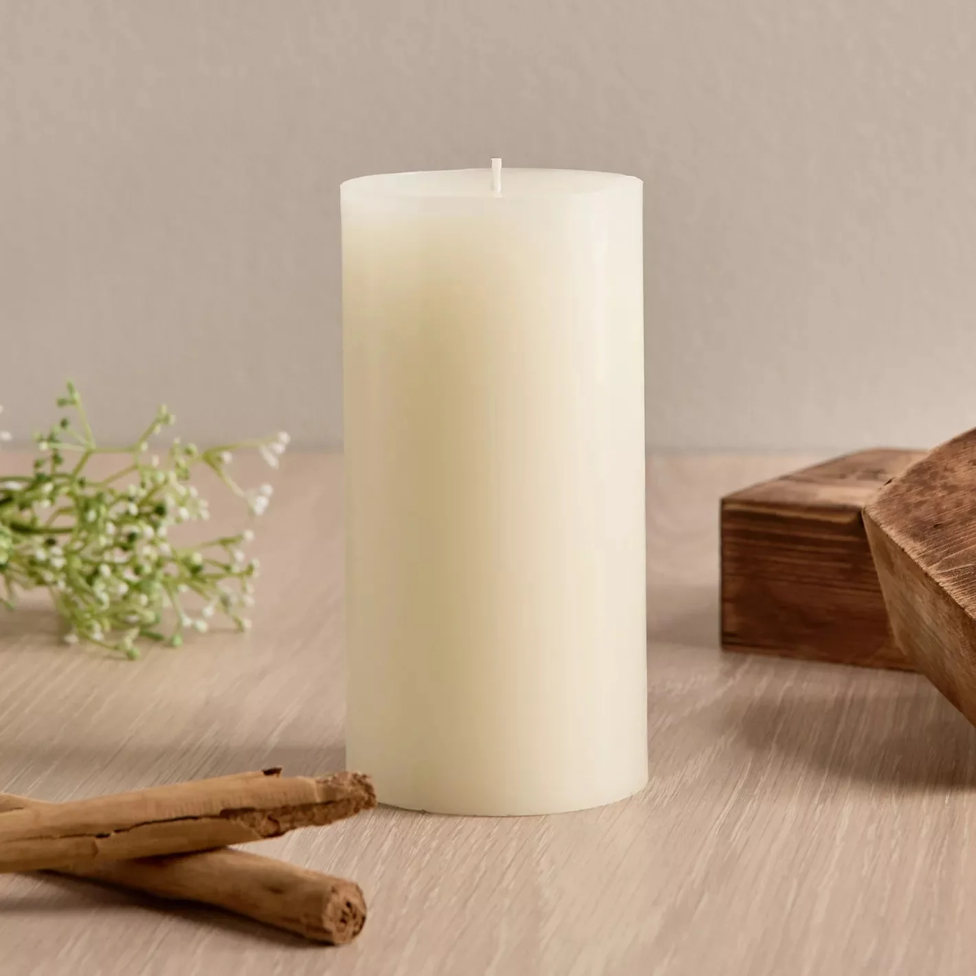 King Wain Aromatic Pillar Candle 5cm*20cm, Jasmine with Pure Natural Extracts