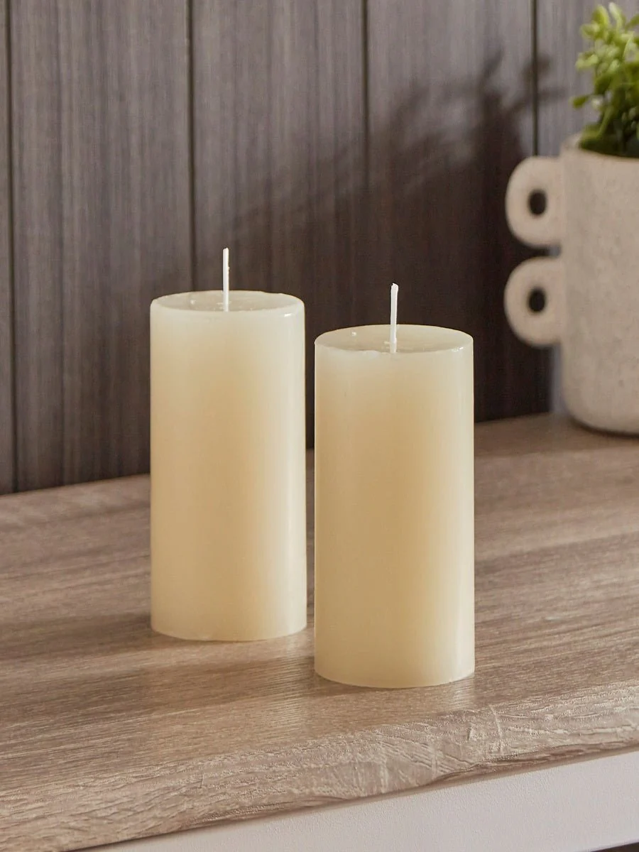 King Wain 2pcs Aromatic Pillar Candle 5cm*7.5cm, Jasmine with Pure Natural Extracts - Image 3
