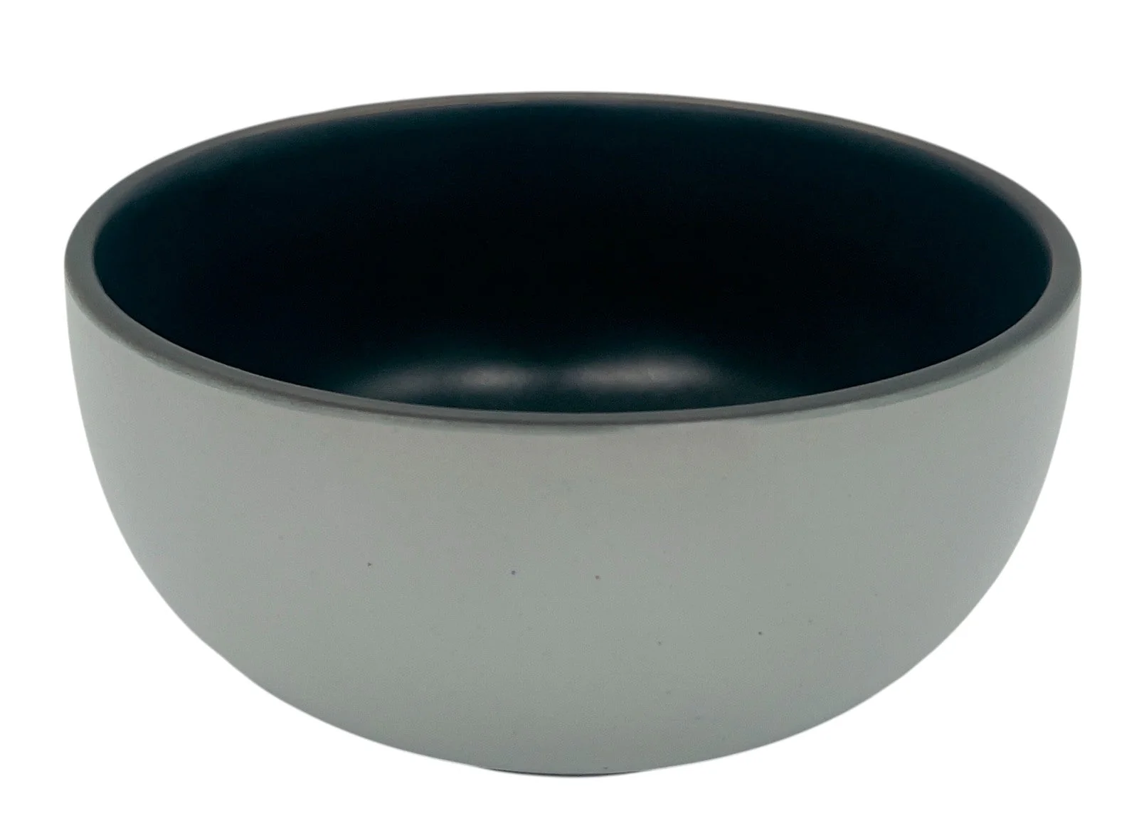 Kitchen Master Luna Porcelain Bowl 4.5", Off-White and Black, SW05LU