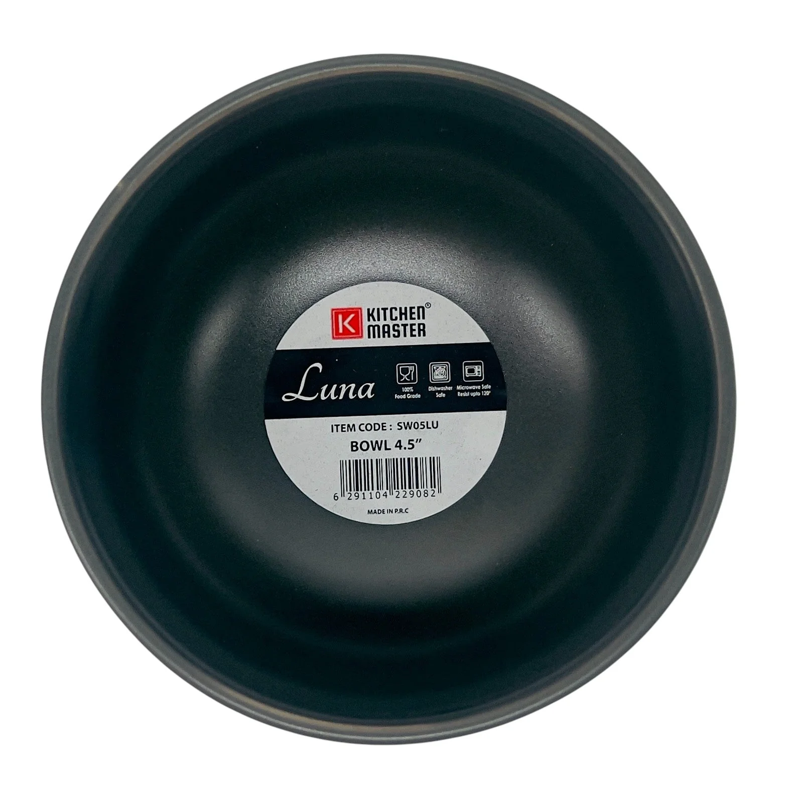 Kitchen Master Luna Porcelain Bowl 4.5", Off-White and Black, SW05LU - Image 3