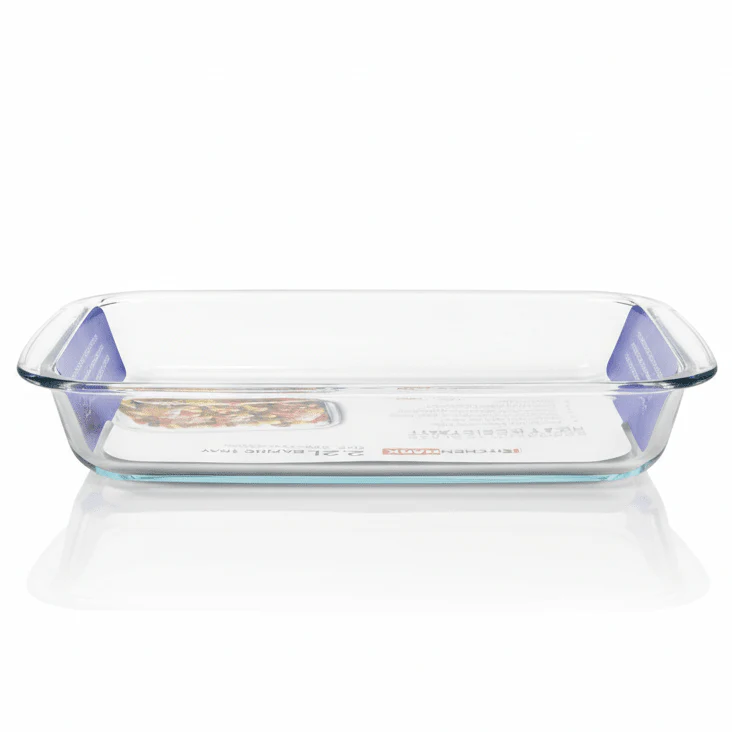 Kitchenmark Brosilicate 2.2L Versatile Glass Baking Dish (34×21×5cm)