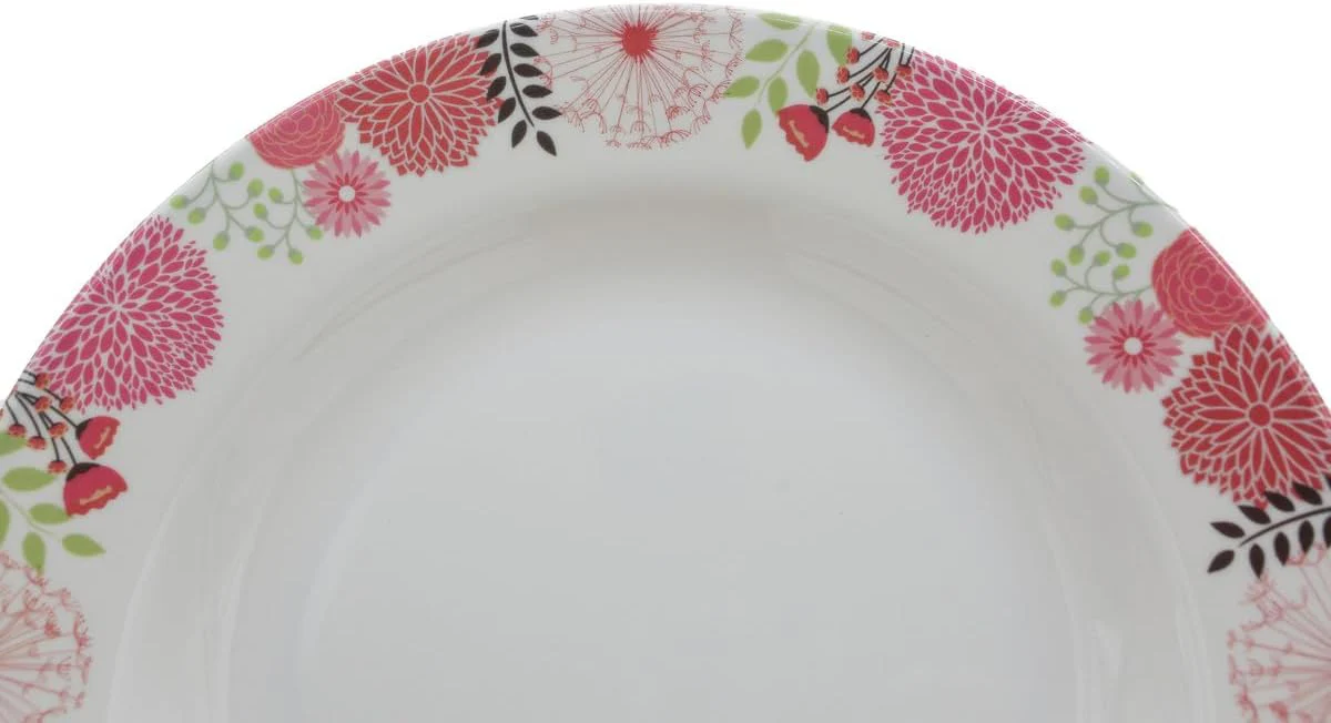 Kitchenmark Melamine Round Soup Plate-28CM-Pink&White - Image 3