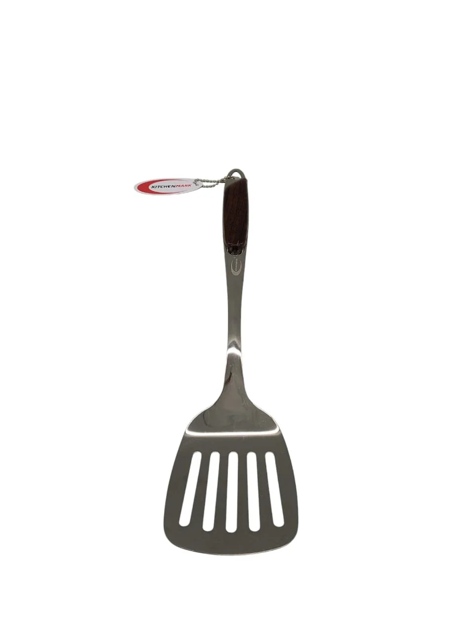 Kitchenmark Wooden Handle Slotted,Cooking Spoon Chapati Turner,Omlete Turner