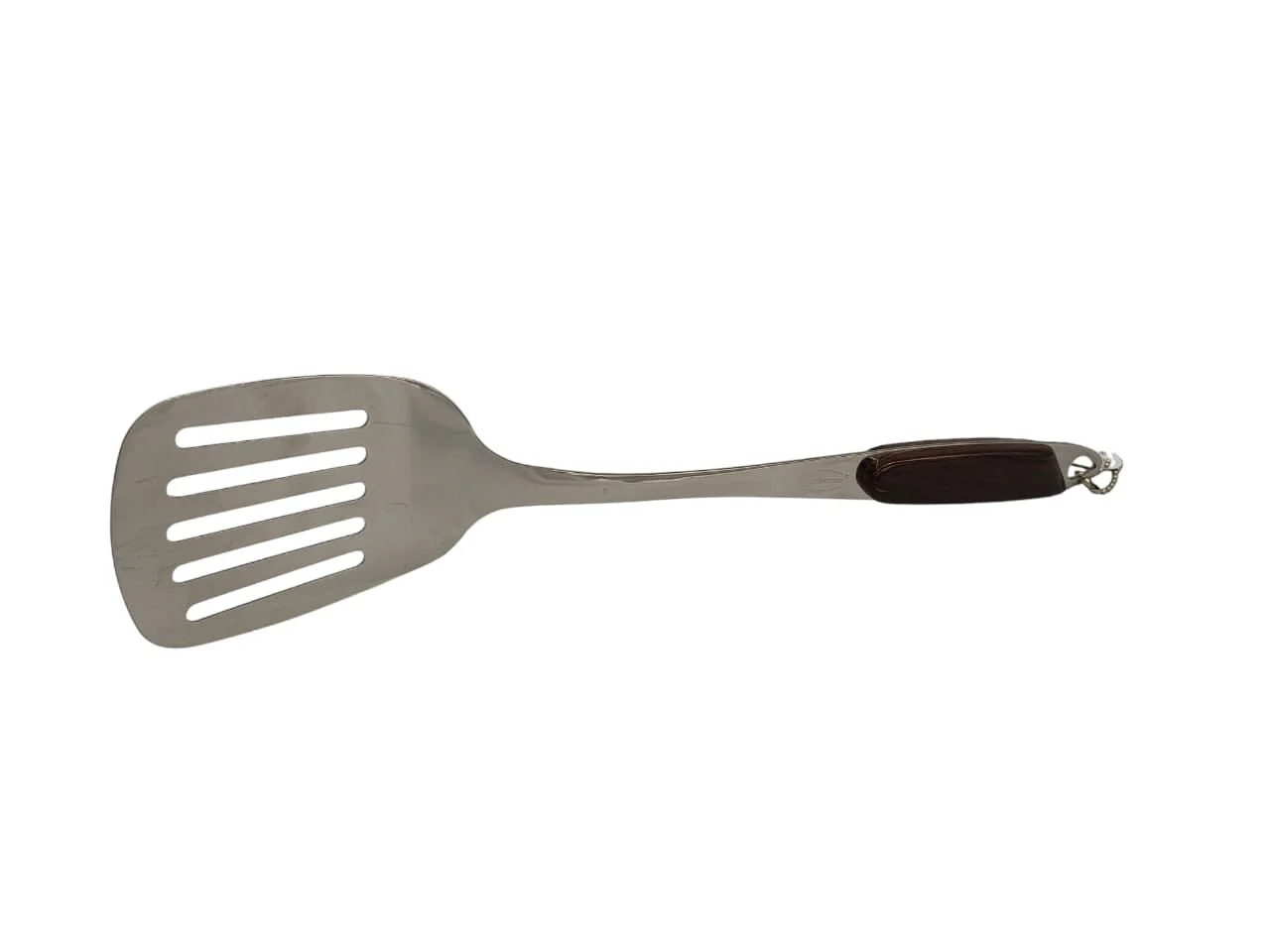 Kitchenmark Wooden Handle Slotted,Cooking Spoon Chapati Turner,Omlete Turner - Image 3