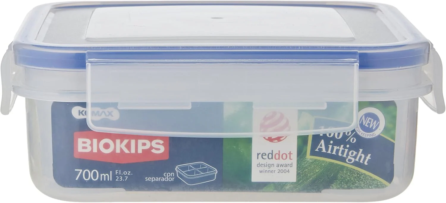 Komax Food Saver with Separator, Clear, 700 ml, Square, Plastic - Image 2