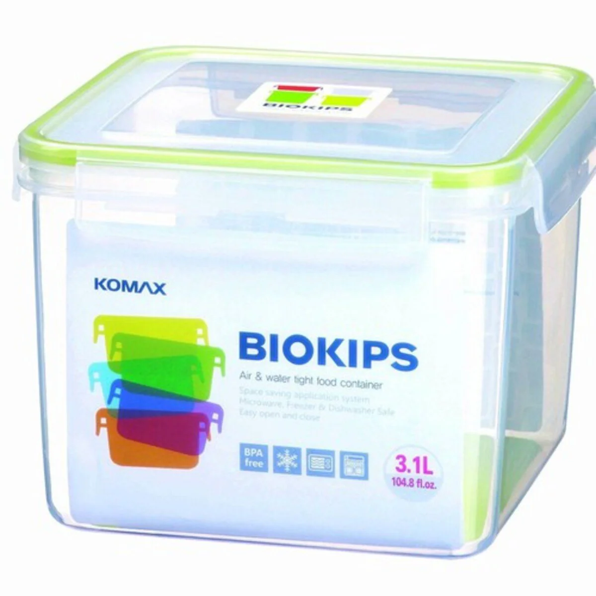 Komax S31 Square Food Plastic Container 3100ml