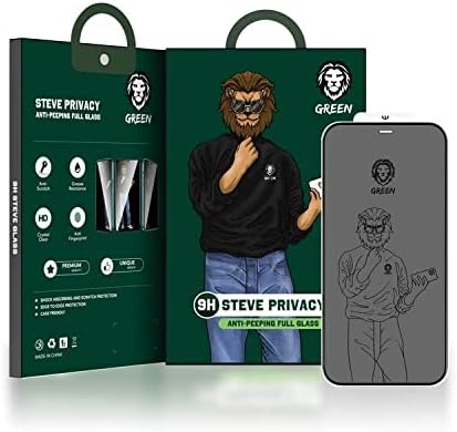 Green Lion Steve 9H Privacy Anti-Peeping Full Glass Screen Protector for iPhone 12 / 12 Pro (6.1") - Image 5