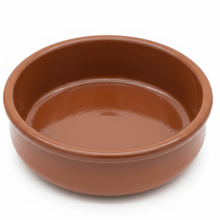 La Dehesa Brown Clay Handy Pot Multi-Purpose Rustic Kitchen Pot  | Made in Spain | 18cm
