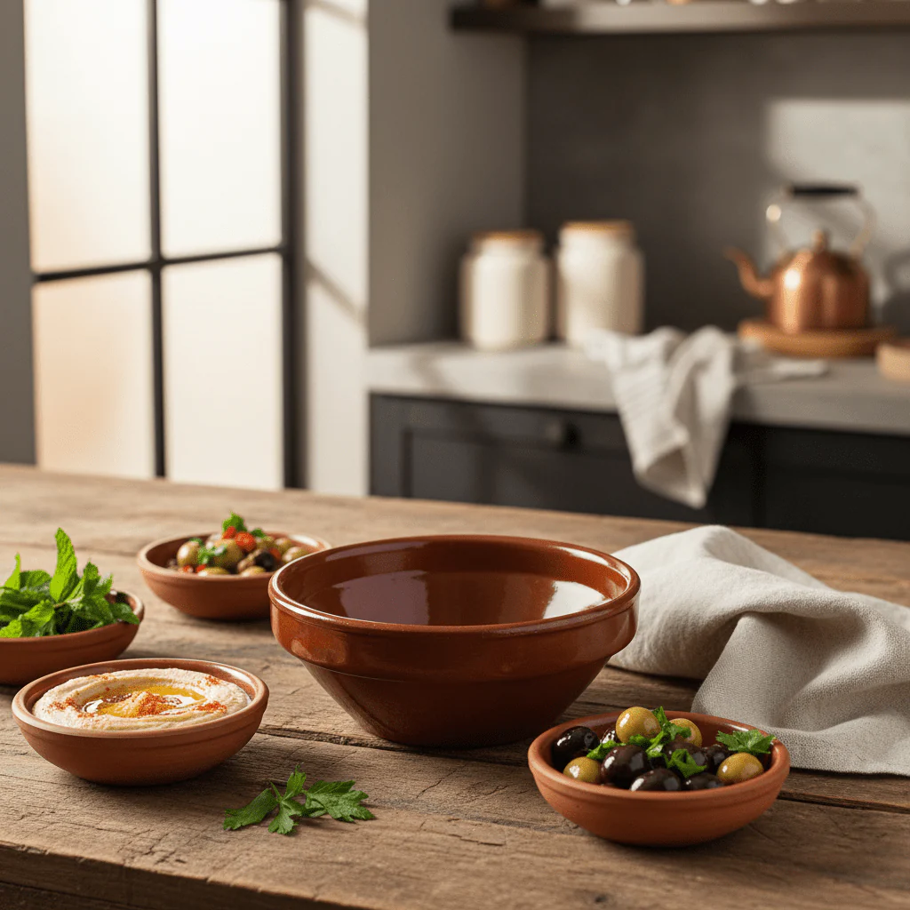 La Dehesa Brown Clay Rimmed Soup Bowl Small Traditional Serving Bowl | Made in Spain | 6.5cm - Image 2
