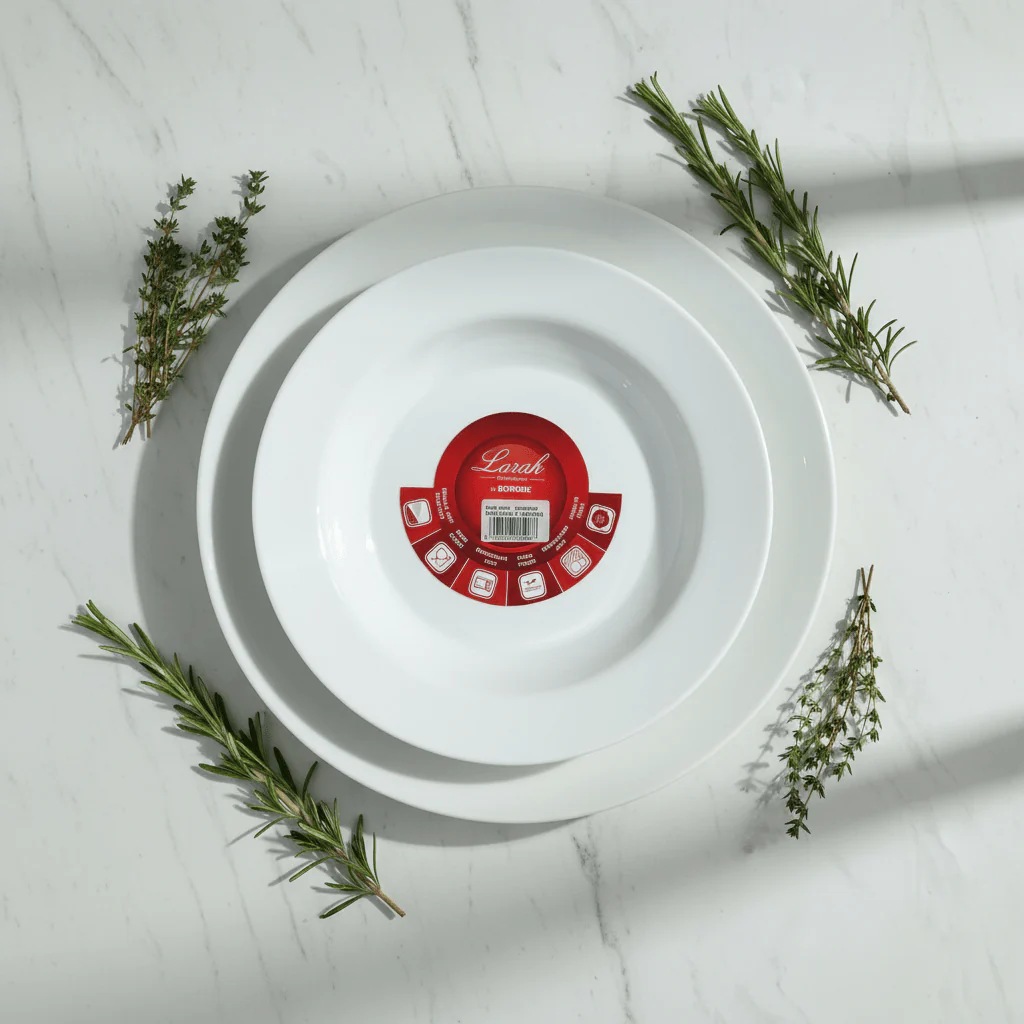 Larah Plain White Opalware Soup Plate – 9 Inch - Image 4