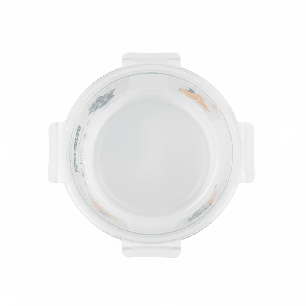 Large Round Glass Food Storage Container with Airtight Leakproof Lid – Ideal for Meal Prep and Leftovers – 1300 ml - Image 2