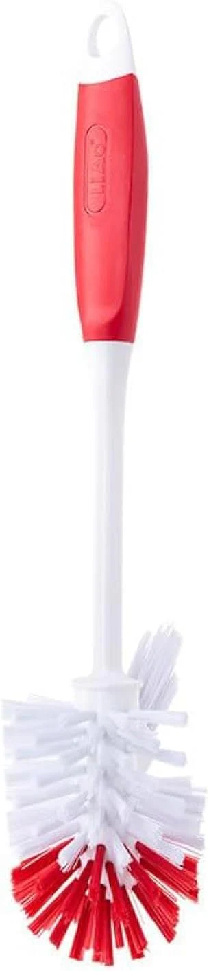 Liao Heavy-Duty Toilet Cleaning Brush 36x8cm Red & White