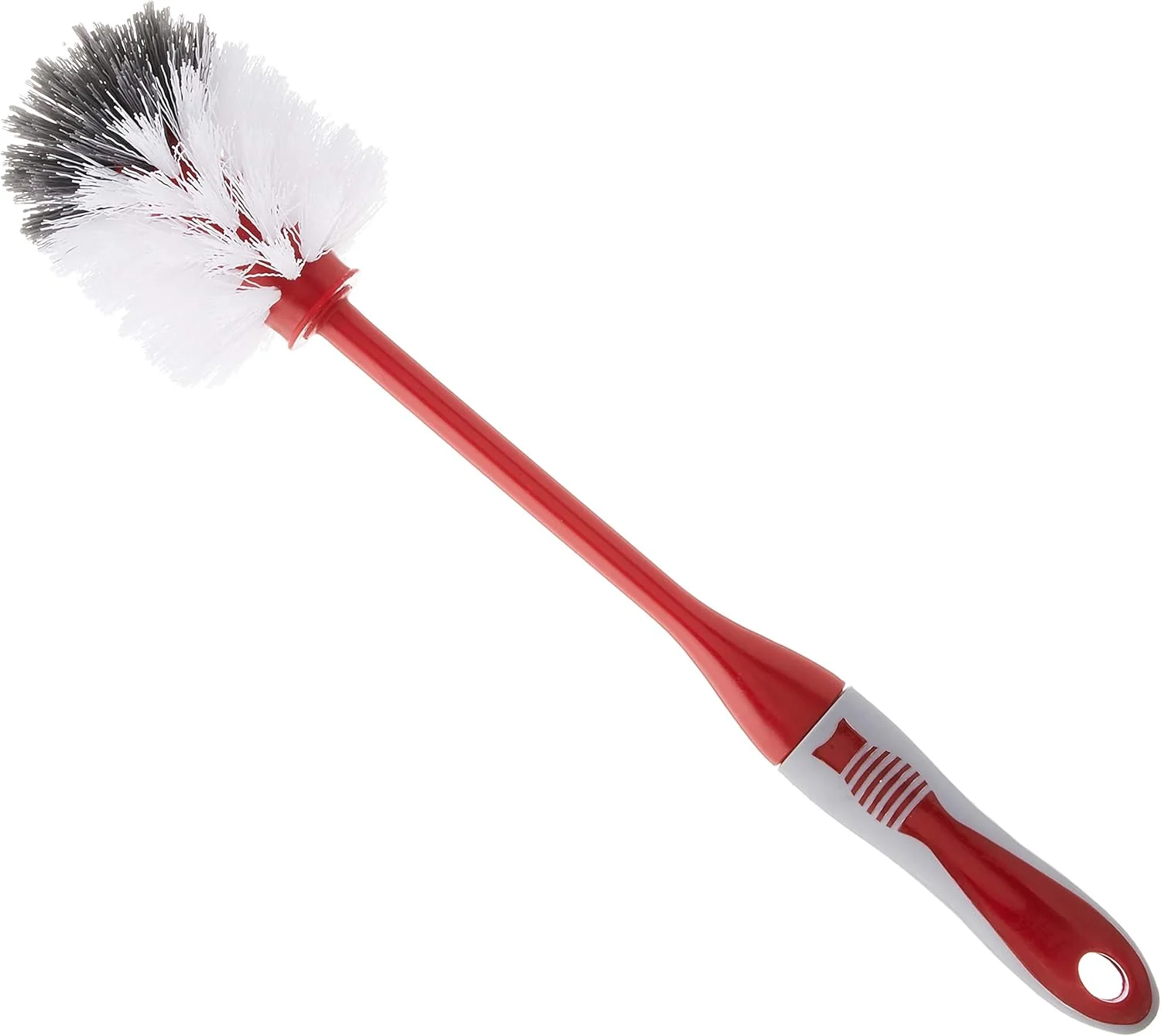 Liao Cleaning Silicone Toilet Brush with Holder Ergonomic Handle 42cm - Red - Image 2
