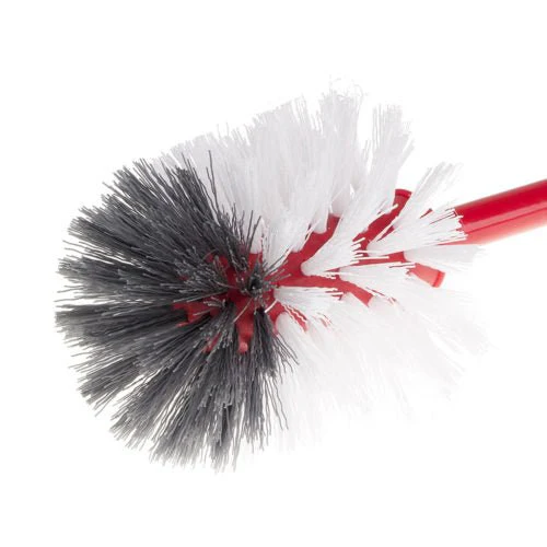 Liao Cleaning Silicone Toilet Brush with Holder Ergonomic Handle 42cm - Red - Image 3