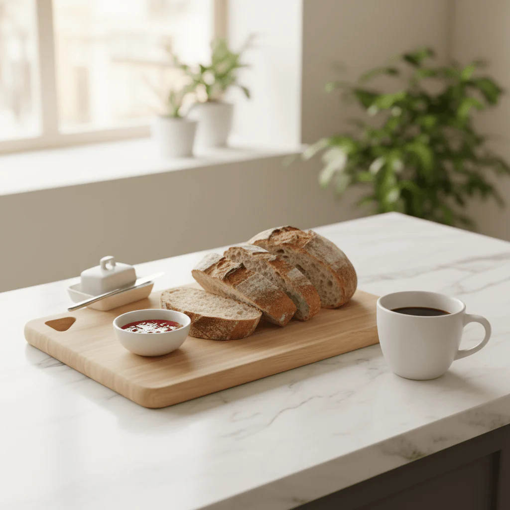 LocknLock Rubber Wood Cutting Board 35×21cm - Image 3