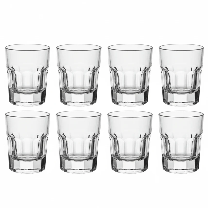 London 20ml Classic Shot Glasses for Strong Spirits & Party Serving – Set of 6