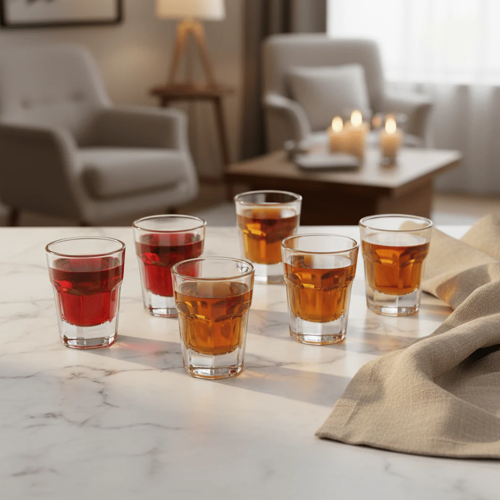 London 20ml Classic Shot Glasses for Strong Spirits & Party Serving – Set of 6 - Image 2