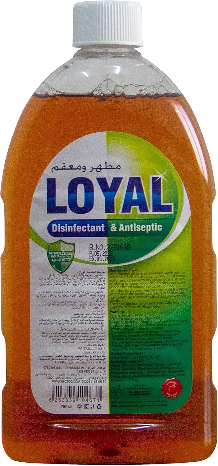 Loyal Disinfectant & Antiseptic 750ml, Protect Your World Against Harmful Germs