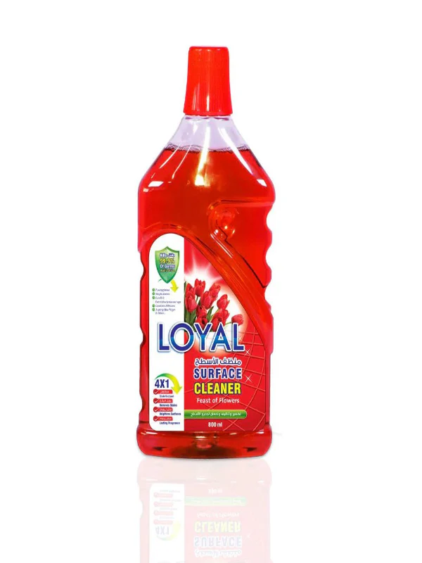 Loyal Surface Cleaner 800ml- Feast of Flowers, Disinfectant, Removes Stain, Brightens Surfaces, Lasting Fragrance