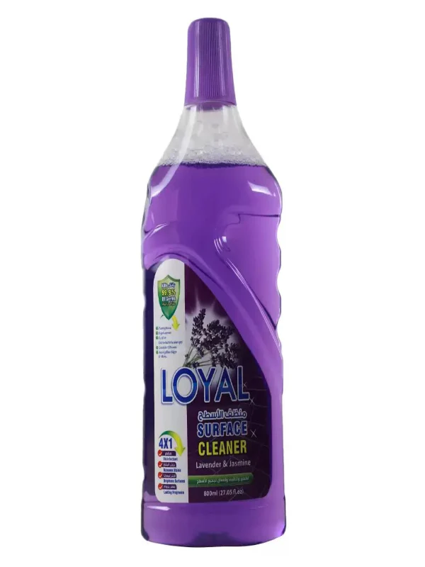 Loyal Surface Cleaner 800ml- Lavender & Jasmine, Disinfectant, Removes Stain, Brightens Surfaces, Lasting Fragrance