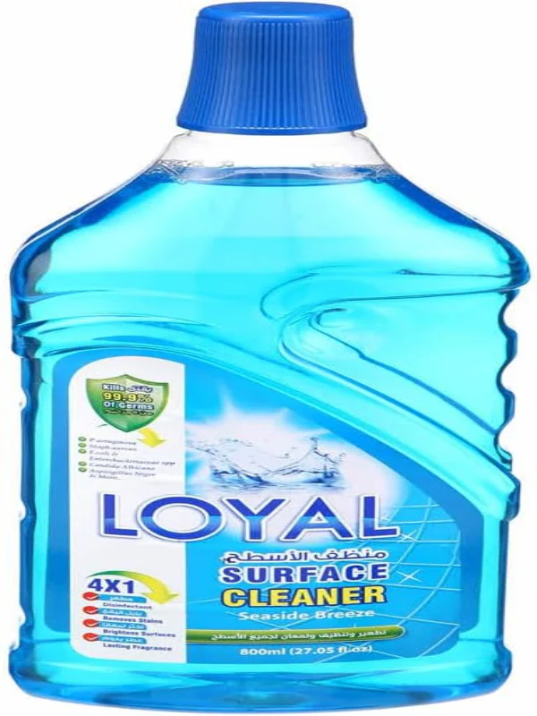 Loyal Surface Cleaner 800ml- Seaside Breeze, Disinfectant, Removes Stain, Brightens Surfaces, Lasting Fragrance
