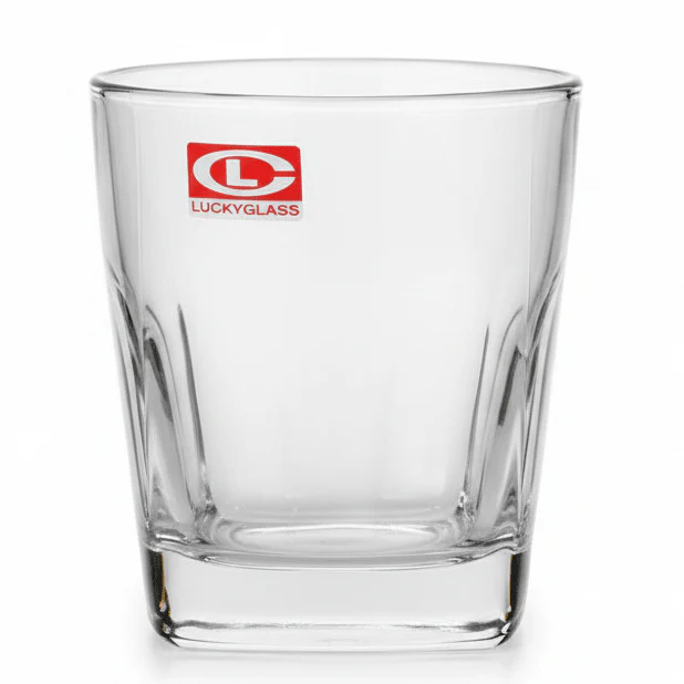 Lucky Glass Classic Transparent Beverage Tumbler for Juice Water and Soft Drinks 270ml
