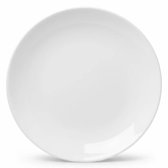 Luhpar Everyday White Round Ceramic Plate 6 Inch – Side Plate for Snacks, Desserts & Light Meals
