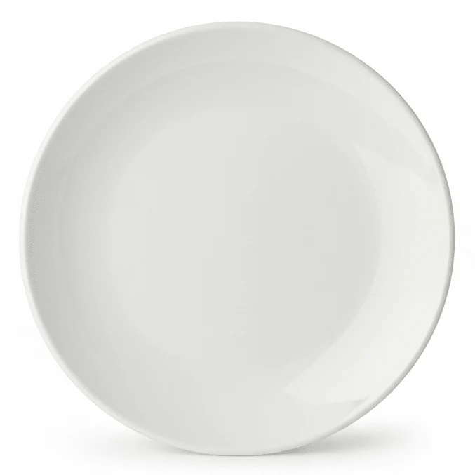 Acasia Modern White Ceramic Plate 16 cm – Stylish Small Serving Plate for Desserts & Appetizers