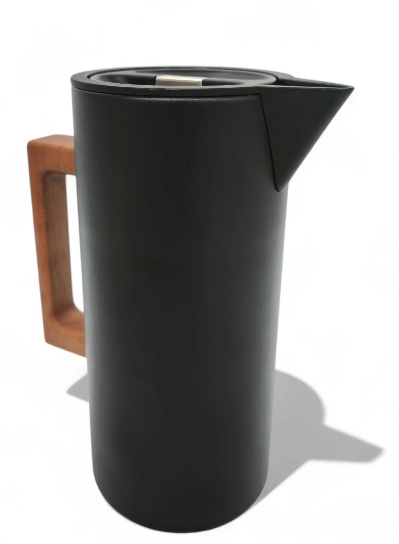 Luhpar Nature Vacuum Flask 1Ltr Black&Wood - Image 2