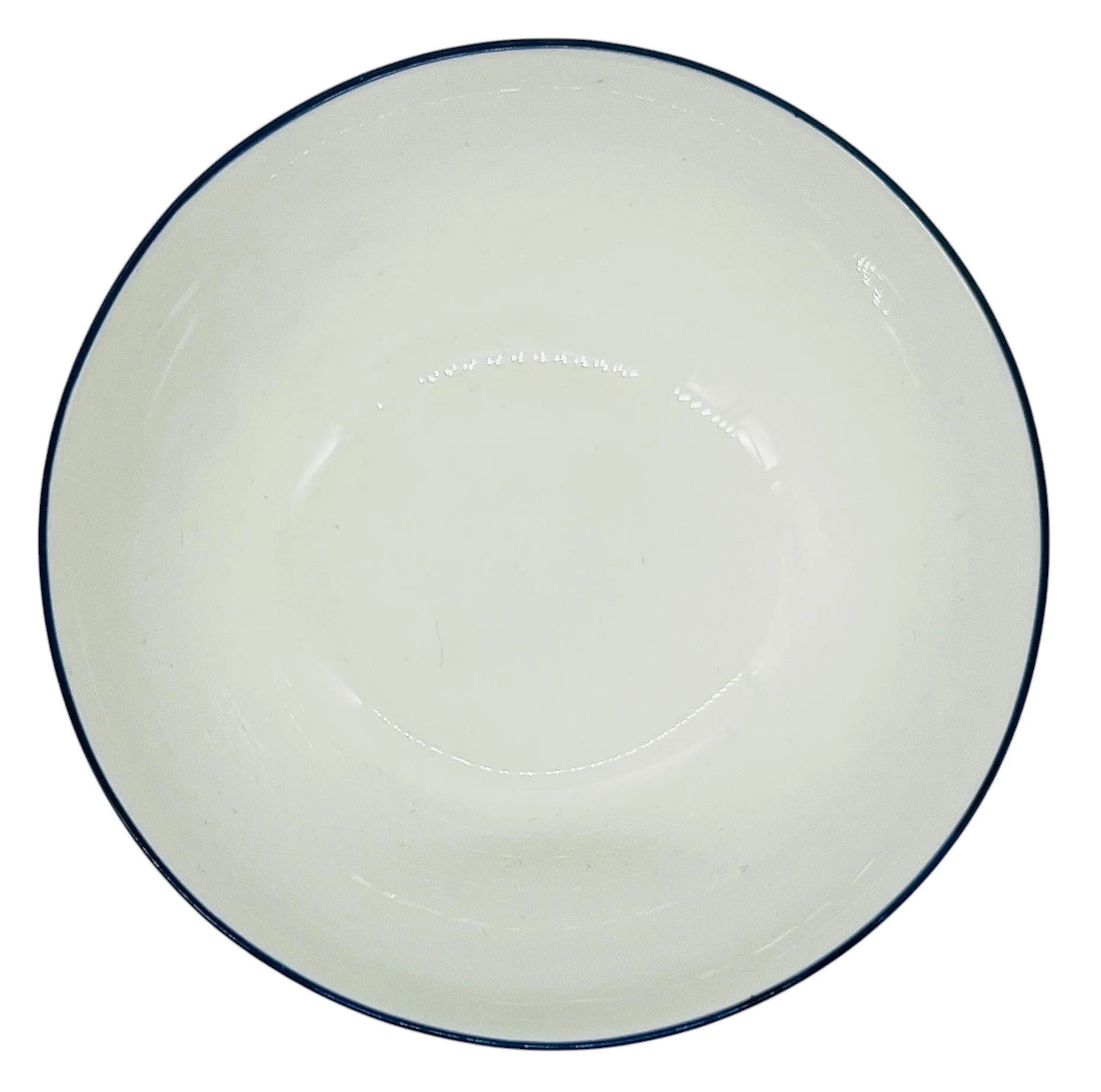 Luhpar Porcelain Salad Bowl 4.5", Blue Floral Design with Blue Rim - Image 2