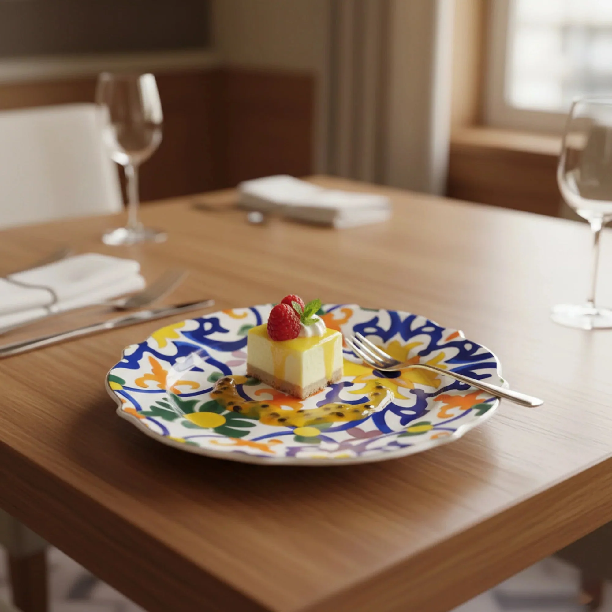 Luhpar Premium 8-Inch Ceramic Side Plate – White with Elegant Floral Pattern - Image 2